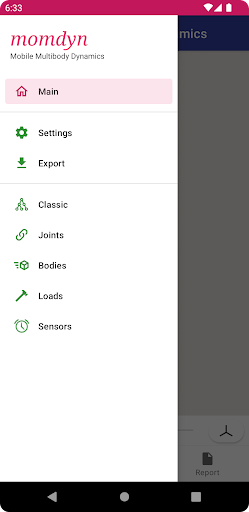 Mobile Multibody Dynamics Screen 3