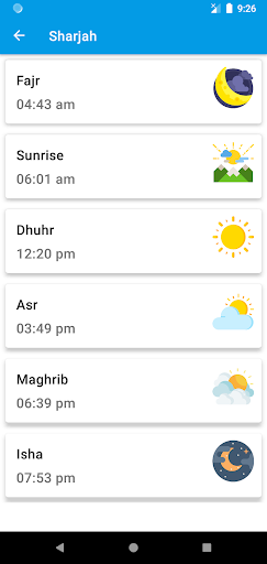Azan Sharjah Screenshot 1 - AppWisp.com
