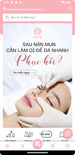 Android application HAYA BEAUTY screenshort