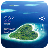 Maldives  Weather Widget/Clock icon
