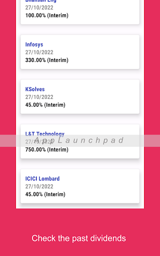NSE Dividend Calendar