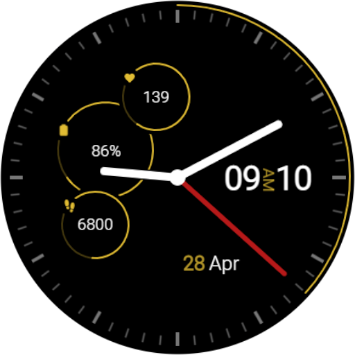 DS H001 - Hybrid watch face Logo