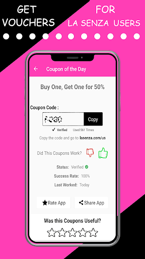 Vouchers for La Senza users