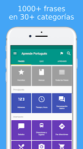 Screenshot 1 Aprender Portugués Fácil android