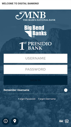 Android application Big Bend Banks screenshort