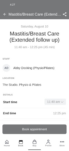 The Studio. Physio & Pilates Screen 3