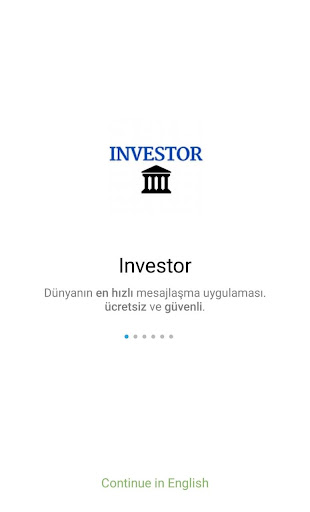 Android application Investor screenshort