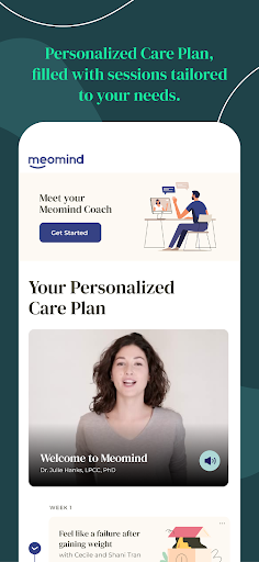 Screenshot of Meomind - Therapy Anytime