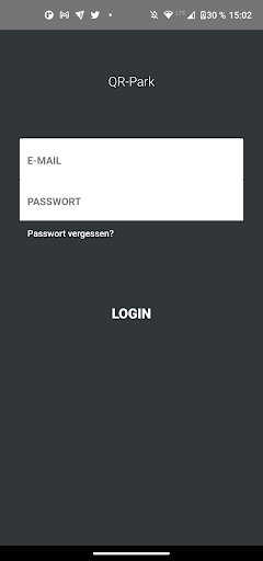 Android application QR-Park screenshort