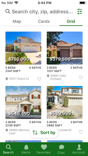 California Home Search Screen 3
