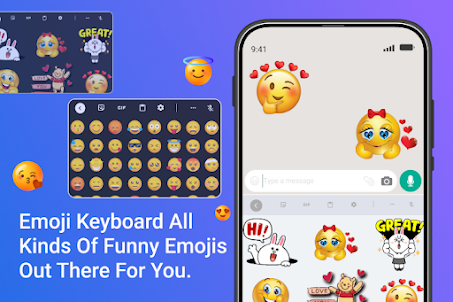 Photo Keyboard with Emojis
