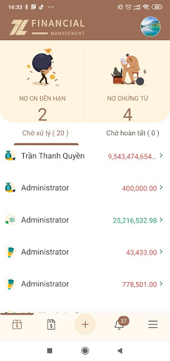 Android application Qltc Thanglong screenshort