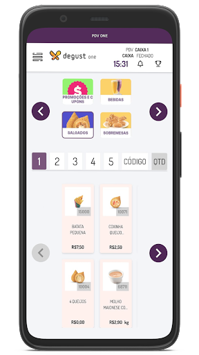 Android application Taste One screenshort