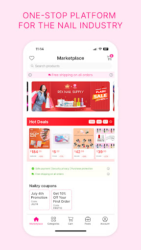Android application Nailzy.com screenshort
