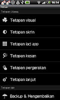 screenshot of GO LauncherEX Malay language p