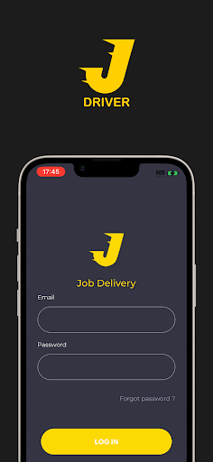Android application Job Driver screenshort