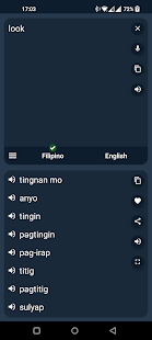 Filipino - English Translator Screenshot