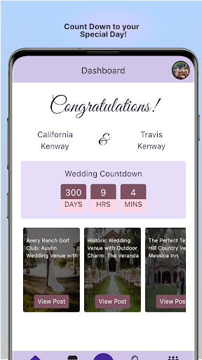 Android application Texas Weddings screenshort