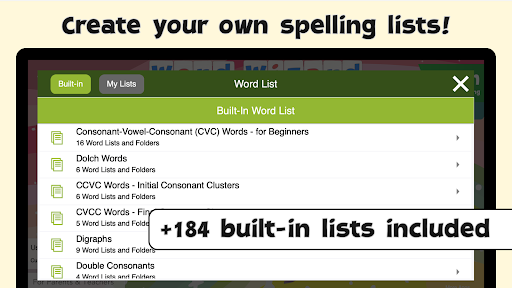 Screenshot of Word Wizard - Spelling Tests