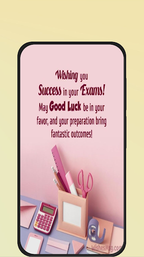 Android application exam wishes screenshort