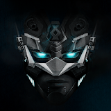 Dark machine Atom theme icon