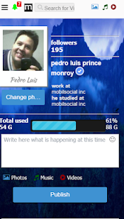 mobilsocial social network Screenshot
