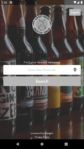 Android application Craft Beer Bottle Shop screenshort