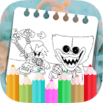 Huggy vs FNF Horror Coloring