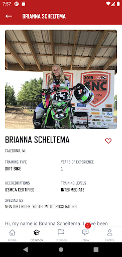 Motorcycle Coaching Screen 3