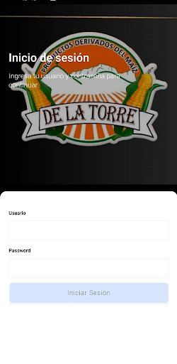 Android application De La Torre Tortillerías screenshort
