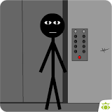 Stickman escape lift icon
