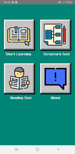 Android application TOEFL Test Reading & Structure screenshort