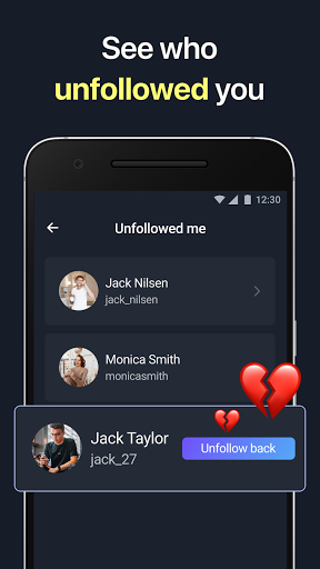 Android application Follower Tracker for Instagram screenshort