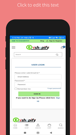 Evshopify Screen 2