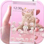 Cover Image of Herunterladen Pink Kitty Theme Rose Gold Kitty 10003000 APK