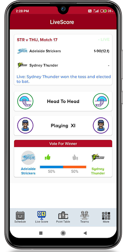 Big Bash Live Score