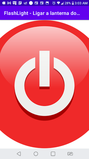 Android application FlashLight - Turn on the flash screenshort