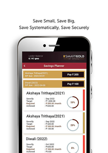 Dvara SmartGold Screen 3
