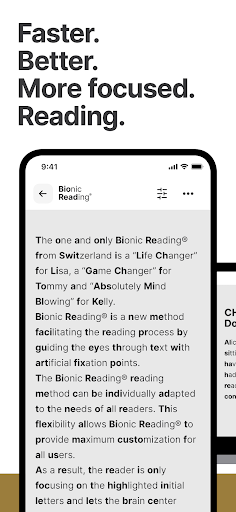 Android application Bionic Reading® screenshort