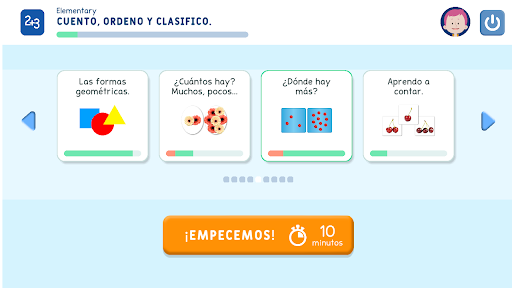 Android application NeuroSkillsKids screenshort