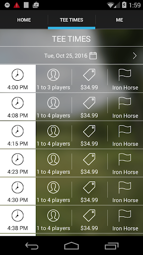 Iron Horse Golf Tee Times Screen 3