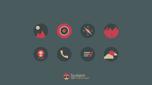 Sagon Circle: Dark Icon Pack - Personalization - apps