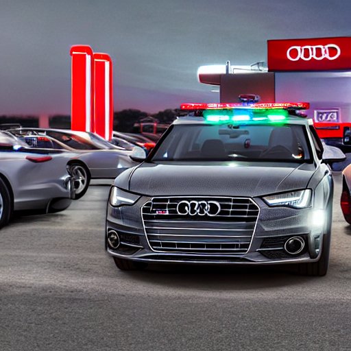 Audi Police Car Parking