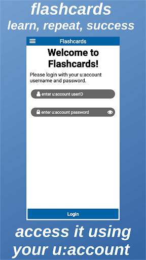 Android application u:flashcards screenshort