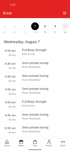 Body By Ford Personal Training Screen 2