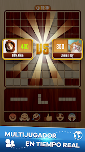 Captura de Pantalla 1 Woody Battle Block Puzzle Dual android