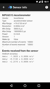 Sensor Info