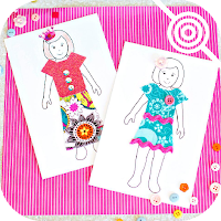 DIY Paper Doll Dress Up Making