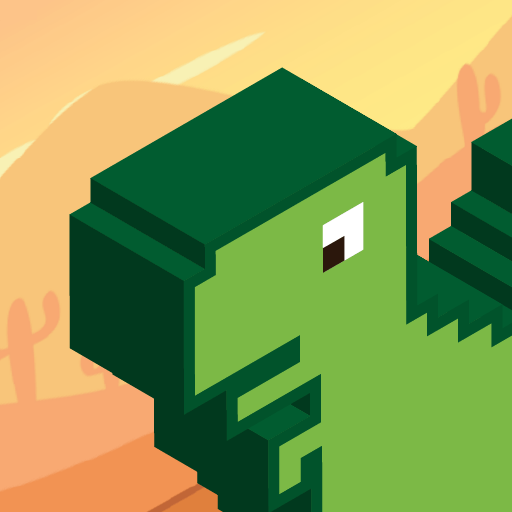 Dino - desert runner logo