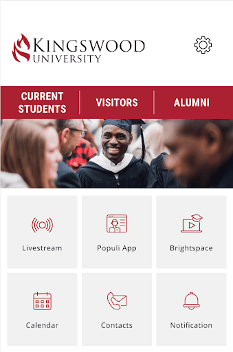 Android application Kingswood University screenshort